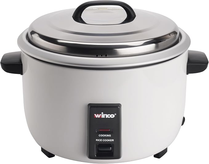 Winco Electric Rice Cooker, 30 Cups | Auto warm, Great for Rice, Batch Cooking, Buffets and Foodservice