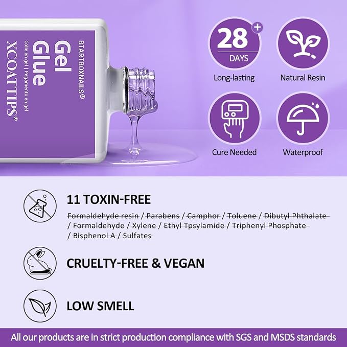 BTArtboxnails French Protection Set, Gel Glue, Builder Gel, Top Coat, 15ML | Long Lasting 30+ Days, Easy-to-Apply for Home DIY & Salon Manicure, All-in-one Gel Set for Sleek French Tips Nails, 3 boxes