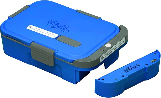 PLUS Self-Heated Cordless Lunch Box & Food Warmer, Ocean | Removable Battery Powered, Child Safe, Portable & Compact, Ideal for Travel, Jobsite, Picnics, School & Outdoor Recreation