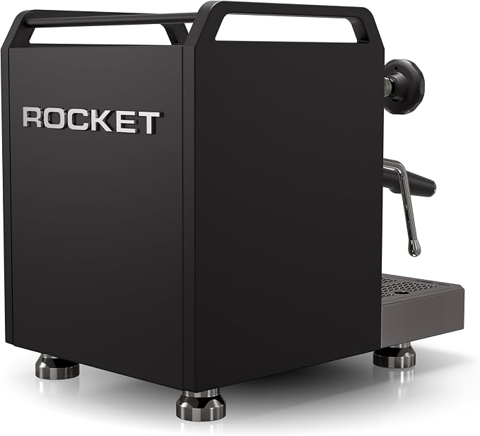 Rocket Espresso Mozzafiato FAST R Espresso Machine | Rotary Pump | Heat Exchanger | PID Temperature Control | (Black)