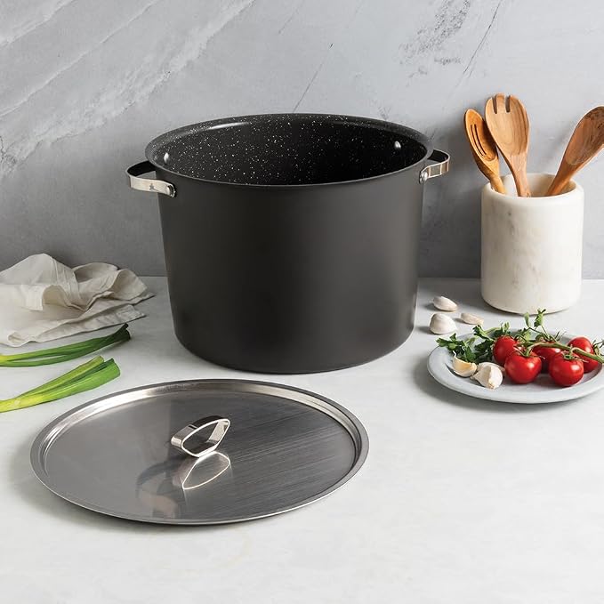 Nordic Ware Verde Ceramic Nonstick 20 Quart Stockpot with Lid
