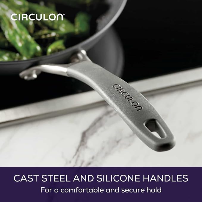 Circulon A1 Series with ScratchDefense Nonstick Induction Frying Pan, 10-Inch, Fry Pan, Graphite