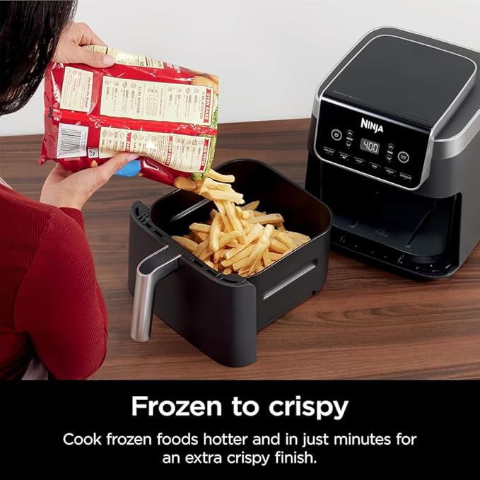 Ninja AF181 Air Fryer Pro XL 6in1 6.5Q Max Crisp Technology Nonstick Basket (Renewed) Bundle with 2 YR CPS Enhanced Protection Pack
