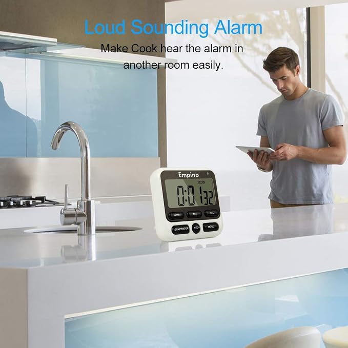 Digital Kitchen Timer Count-Up & Count Down Timer for Cooking Sports Game