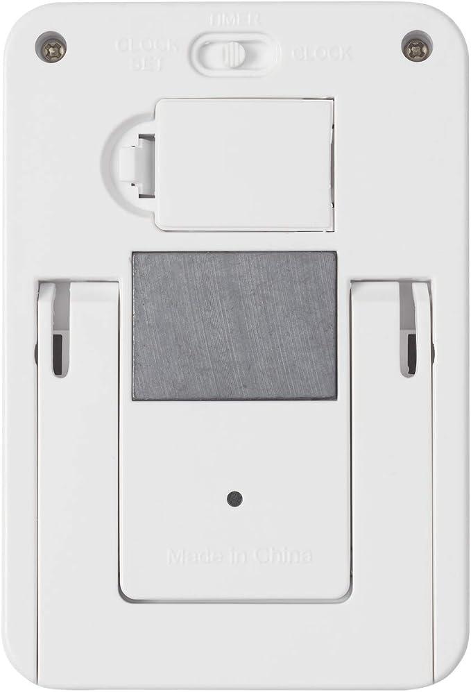 Taylor Dual Event Digital Timer w/Clock, White