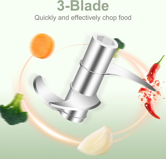 250ml (1 Cup) Electric Garlic Chopper, Green Portable Garlic Press | Wireless Mini Food Processor, Rechargeable Garlic Chopper Mincer for Ginger, Chili, Onion, Minced Meat and Spices