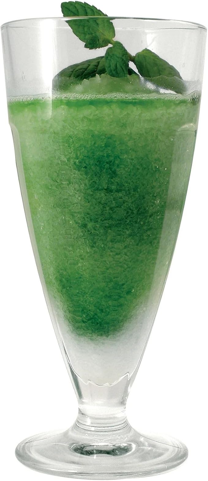 Bormioli Rocco Rock Bar 12.5 oz. Dessert Glass for Ice Cream Sundaes, Milkshakes, or Smoothies, Set of 6, Clear