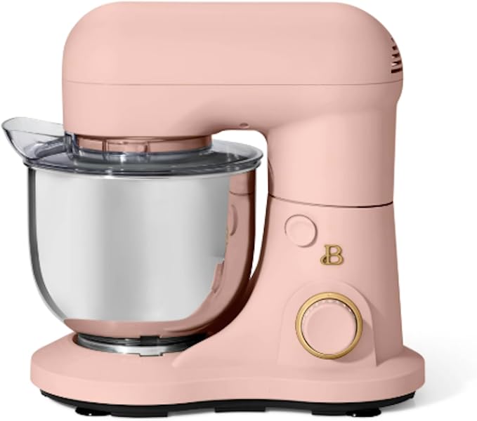 3.5 Qt Stand Mixer, with Flat Beater, Dough Hook, Whisk (Pink)