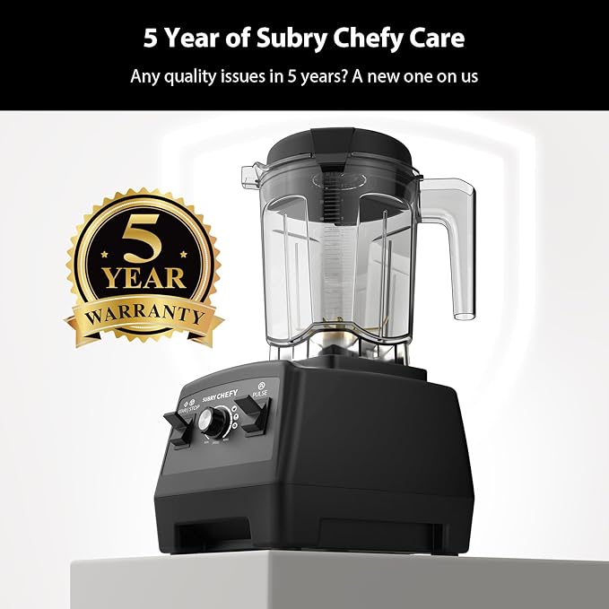 Countertop Blender Pro 2000W, Professional High-Speed Blender with Powerful Brushless Motor, 25-Speed, 68oz, Heavy Duty Kitchen Blender for Smoothies, Ice Crushing & Food Prep, Black