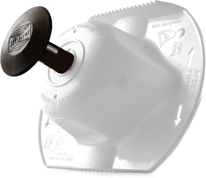 Borner by Reston Lloyd Food Safety Holder for Mandoline Slicers, Cutters & Graters, Protective Finger Guard for Safe Slicing & Grating, Made in Germany, White