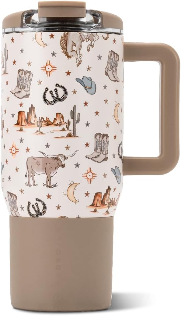 HydroJug Coffee Traveler 20oz Ceramic-Lined Mug with Handle, Mesa