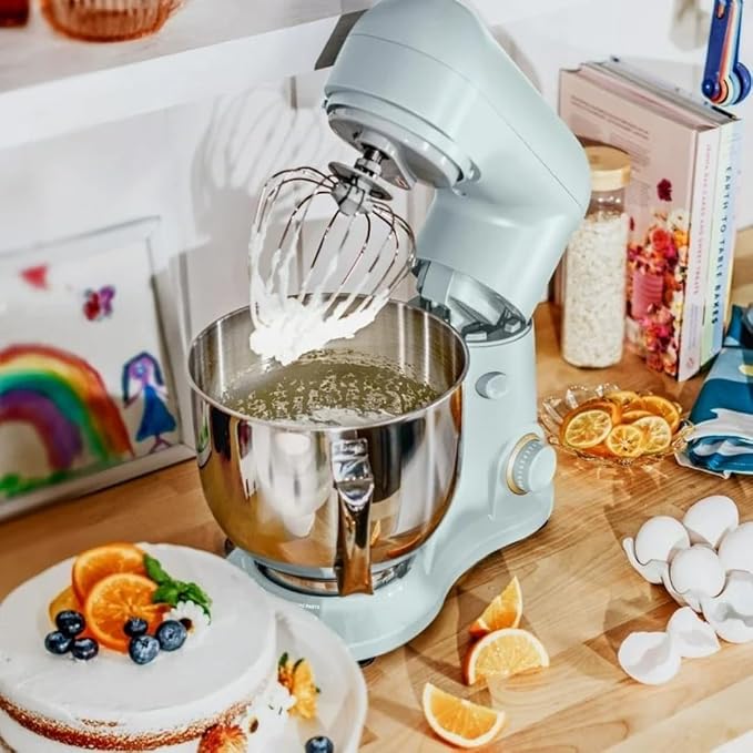 Wonderful Kitchen Stand Mixer 5.3 Qt Bowl, 12 Speeds Tilt-Head, Dough Hook Flat Beater Whisk for Baking Tasks Metal Build for Baking (Hydrangea)