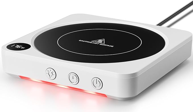 Mug Warmer - 36W Coffee Mug Warmer for Desk with Temperature Display, 2-12Hrs Auto Shut Off, Smart Candle Warmer - Ideal Coffee Gifts Accessories Keep Beverages Coffee Warmer