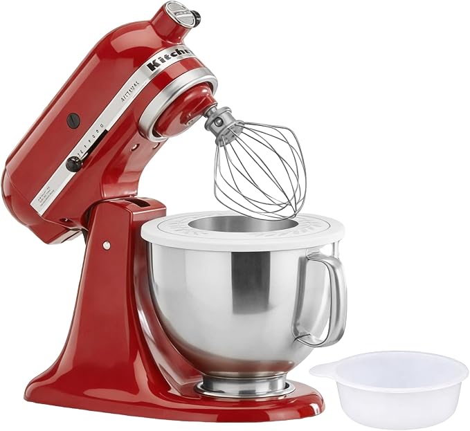 5QT Stainless Bowl with Lid Compatible with KitchenAid Tilt-Head Mixers | 304 Stainless replacement Bowl with Splash-Proof Lid. Ldeal for Dough Proofing, Baking Preps, and Seamless KitchenAid fit