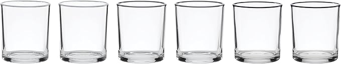 Oneida 24 Seven Pumice Glass Tumblers, 13.5oz, Set of 6 | dishwasher safe | classic versatile glassware, drinking glasses | 4 inch, 13.5oz, gift for women, cups