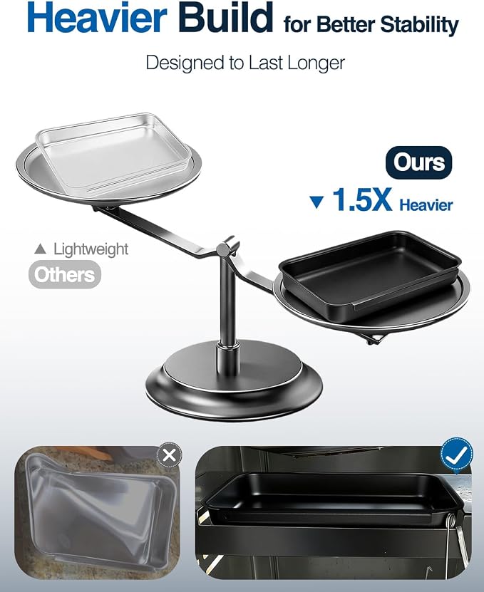 93305 Catch Pan for Weber Grills, Grease Tray Catcher for Weber Genesis & Spirit 2 and 3 Burners, Summit Silver Gold Platinum, Drip Pans for Weber Replacement 93305 83156 7515