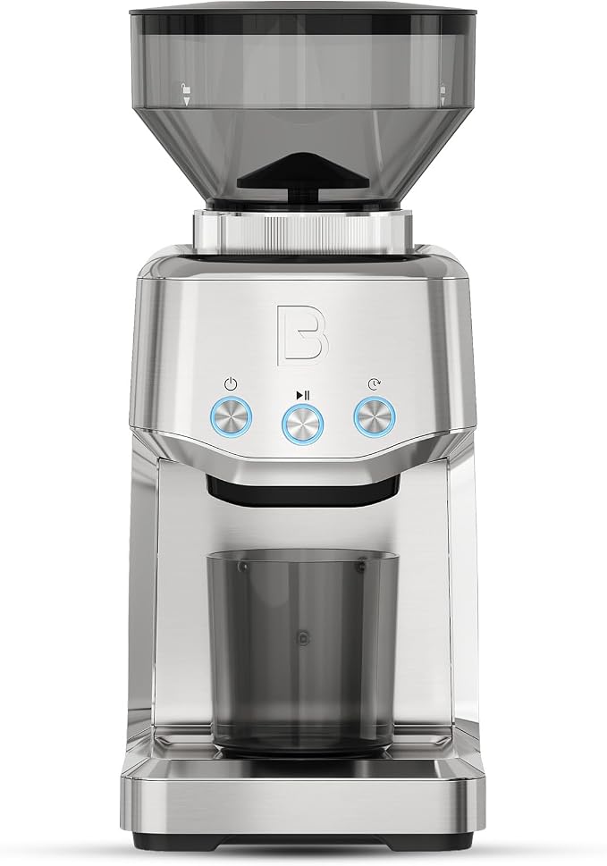 CASABREWS Tornado Basic Conical Burr Coffee Grinder with 35 Grind Settings | Electric Coffee Bean Grinder for Home Use, Compact Espresso Coffee Grinder, Stainless Steel