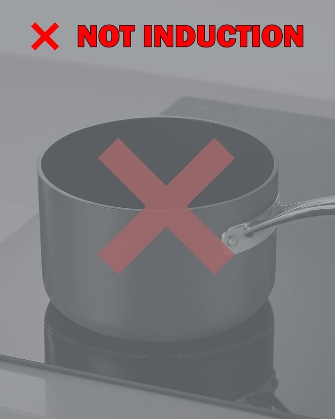 Cooks Standard Classic 1-Quart Hard Anodized Nonstick Saucepan with Glass Lid