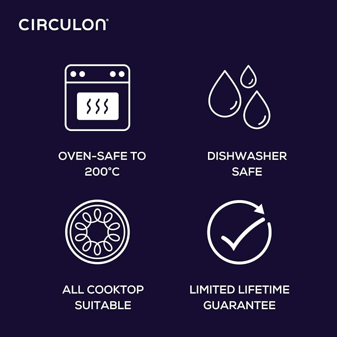 Circulon Symmetry Non Stick Pots and Pans Set, 11-Piece, Chocolate | Hard Anodized Induction Pots and Pans Set, Durable, Dishwasher and Oven Safe to 400°F, Compatible With All Stovetops
