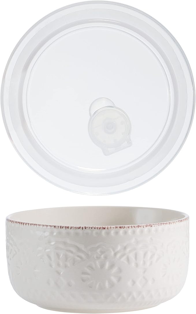 Pfaltzgraff Chateau Storage Bowls, 6 inch, Cream