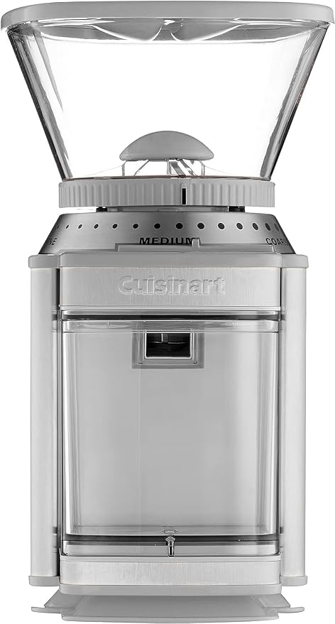 Cuisinart Coffee Grinder, Electric One-Touch Automatic Burr Coffee Grinder with 18-Position Grind Selector, Cup Size Selector for 4 – 18 Cups, Cool Gray Stainless Steel