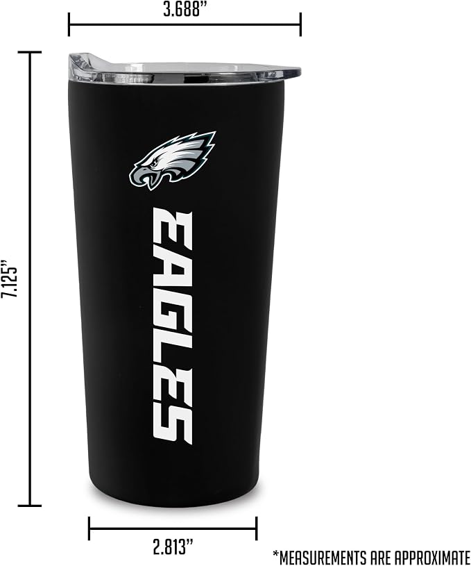 Rico Industries NFL Football Soft Touch, Easy Grip Tumbler