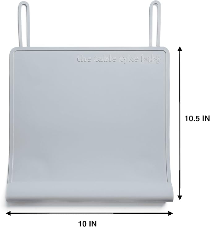 Silicone Placemat with Table Edge Bumper for Baby Toddler Suction Cup Safety Mat (Sky Blue)