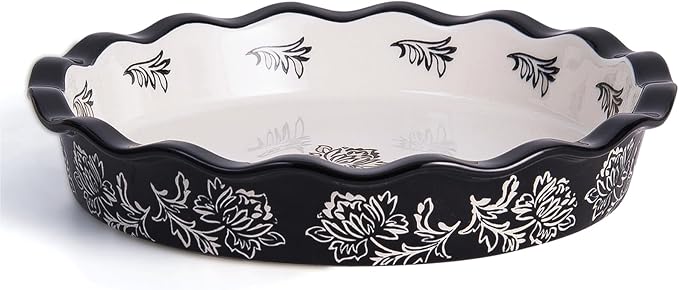 Wisenvoy Ceramic Pie Dish - Deep Dish Pie Plate Non-Stick Pans for Baking