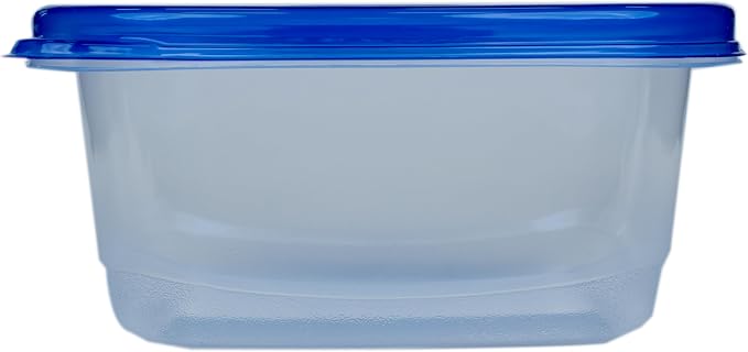 Glad GladWare Medium Rectangle Food Storage Containers, 24 Oz, 5 Count | Airtight, leak-resistant containers for soups, salads, and meal prep; microwave, dishwasher, and freezer safe