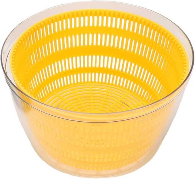Fockety Salad Spinner, USB Rechargeable Vegetables Washer Dryer Fruit Washing Bowl Automatic Compact Manual Vegetable Dryer for Washing, Spinning, and Draining (Blue)