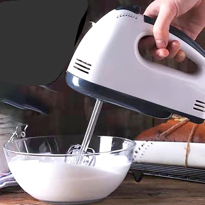 Electric Hand Mixer, 7 Speed Egg and Flour Automatic Mixing with Whisk for Cooking of Bread, Cake (1)