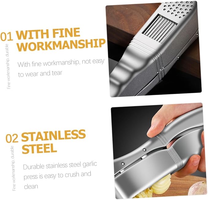 Convenient Manual Garlic Press Tool Mincer for Home Kitchen Use Garlic Slicer and Crusher for Family Cooking Compact and Lightweight Design