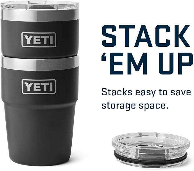 YETI Rambler 16 oz Stackable Tumbler, Vacuum Insulated, Stainless Steel with MagSlider Lid | Stackable