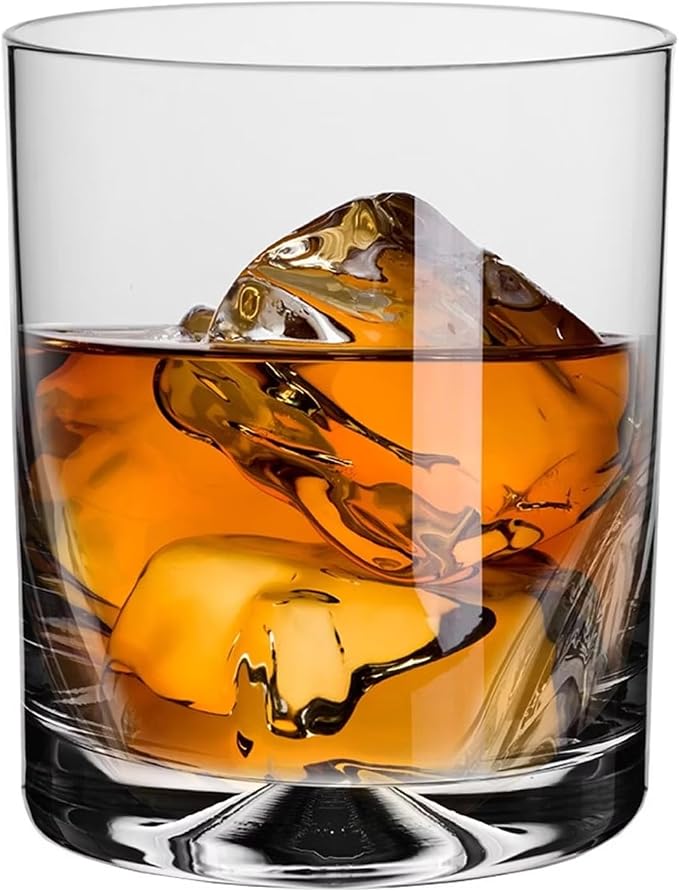 Krosno Whisky Glasses | Set of 6 | 11.8 oz | Mixology Collection | Drinking Glasses Cocktail Glasses | Home, Restaurants and Kitchen Set | Dishwasher Safe Glass Cup | Drinking Tumblers, Lead-Free Crystal for Bourbon, Scotch, Cocktails, Water, Juice, Di...