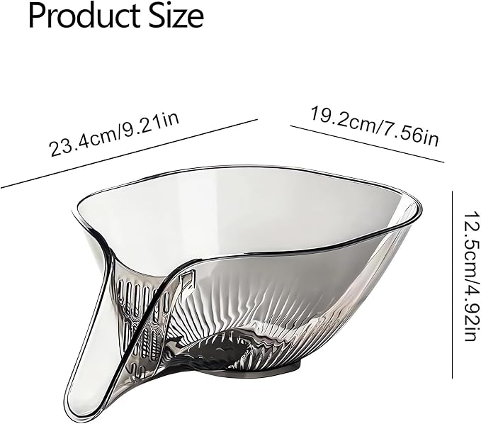 Multi-functional Drain Basket - 2024 New Fruit Cleaning Bowl with Strainer Container, Kitchen Sink Food Catcher Drainer Fruit Rinser Vegetable Washing Filter Bowl over the Sink Colander (1PC, Grey)