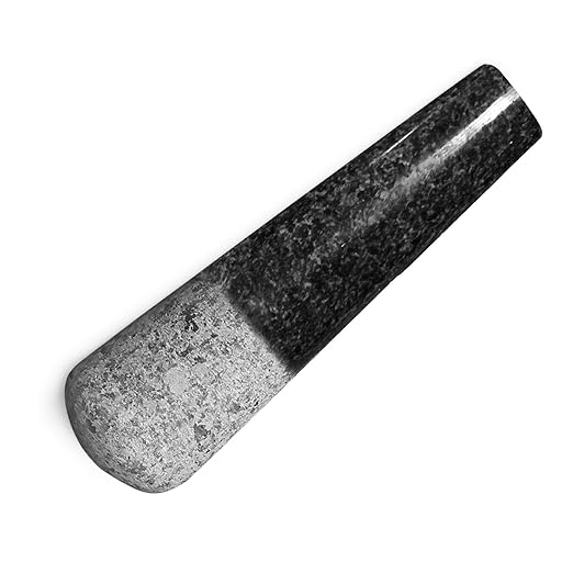 ChefSofi Granite Replacement Pestle (Only Pestle [Mortar is not Included]) (Black Polished - 8.5")