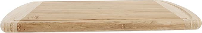 Bamboo Cutting Boards for Kitchen Set of 2 - Large Bamboo Cutting Board 18 x 13 Inch, Non Toxic Wooden Cutting Board with Juice Groove + Handle, Reversible Butcher Block Chopping Boards by Bambusi
