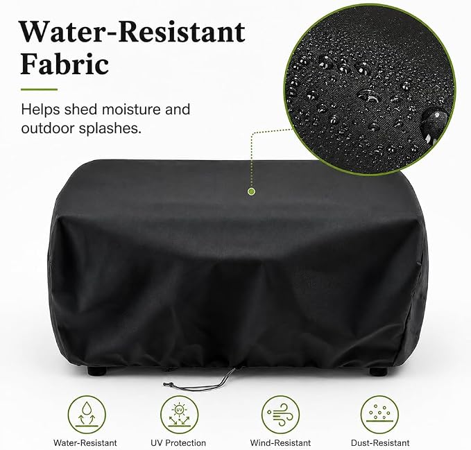 Electric Griddle Cover for Wolf Gourmet WGGR100S Tabletop Griddle Outdoor Protective Cover Dust Resistant Storage Cover 22.5 x 19 x 9 in