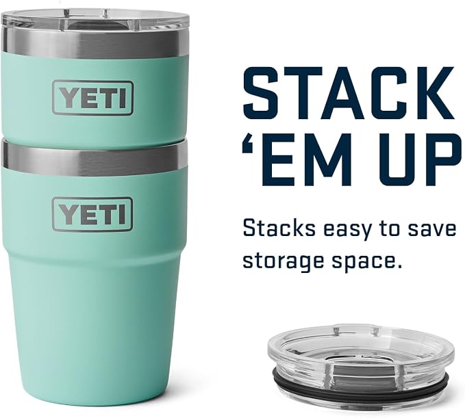 YETI Rambler 16 oz Stackable Tumbler, Vacuum Insulated, Stainless Steel with MagSlider Lid | Stackable