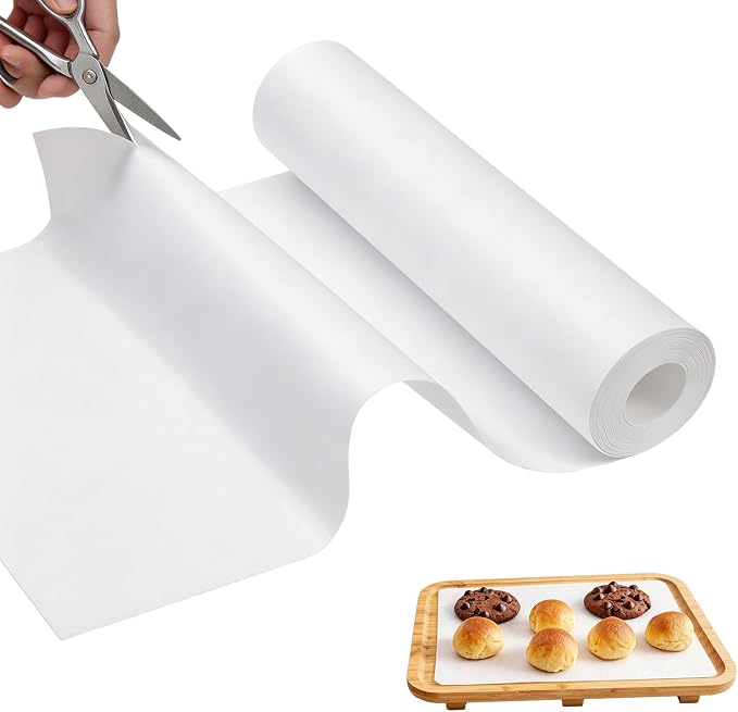 Silicone Baking Mat Roll -12IN x 10FT Non Stick Heat Resistant Food Grade Baking Mats, No Slip Reusable Freeze Dryer Mat,Pastry Mat,Countertop Protector Mat, Washable Oil-Proof Refrigerator Liners