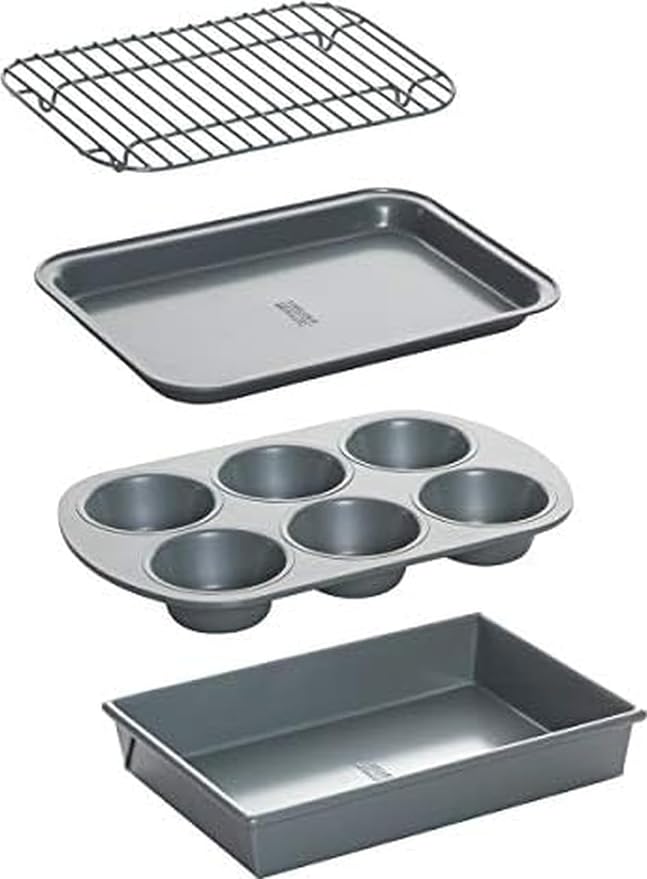 Chicago Metallic Professional 4-Piece Non-Stick Toaster Oven Set