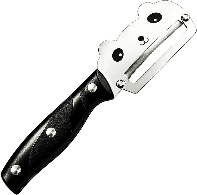 TEEVEA Vegetable Peeler, Stainless Steel Cat-Shaped Blade, PP Handle | Multifunctional Zero Snag: Smooth Peeling for Potatoes, Apples, Carrots, Rust Resistant, Lightweight Kitchen Prep Gadget