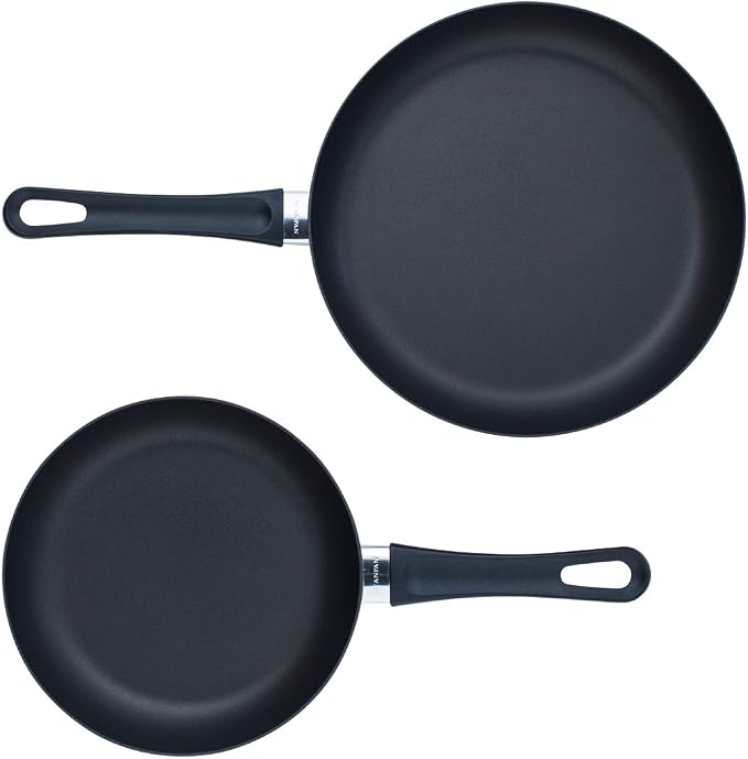 ScanPan Classic Black Recycled Aluminum 2-Piece Fry Pan Set