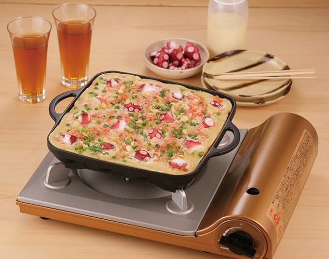 Iwatani Takoyaki Grill Pan , Medium, Black