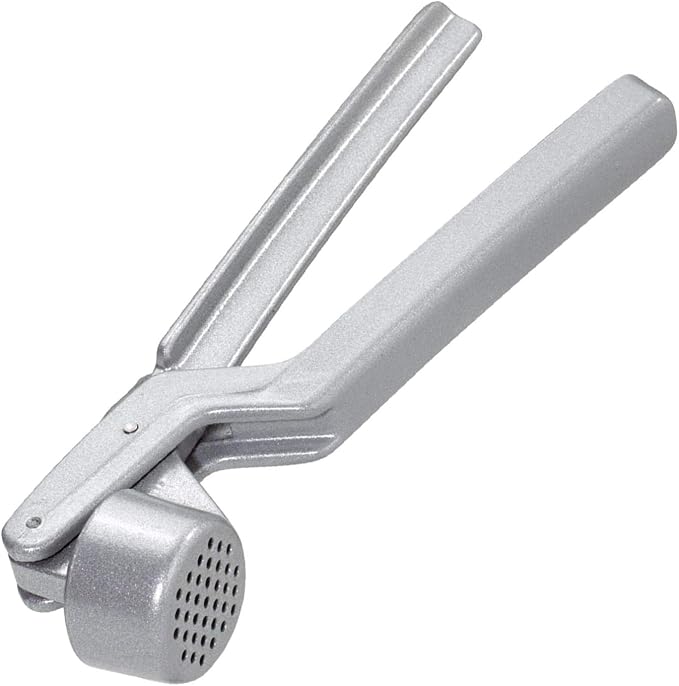 Westmark Garlic Press “Novapress” – German Heavy-Duty Garlic Crusher & Mincer, Rust Proof Mincer Tool, Easy Squeeze Ergonomic Hand Press, Ginger Presser with Durable Aluminium Metal Construction