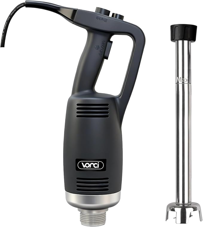 VONCI 750W Commercial Immersion Blender, Electric Hand Blender with 16" Detachable Shaft, Variable Speed 8000-19000RPM,Industrial Immersion Blender for Restaurant Kitchen.Extra Heavy Duty Hand Mixer.