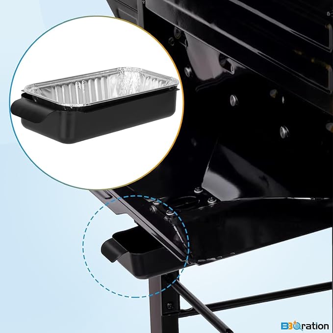 Grease Pan for Charbroil 9328812P06 G416-0015-W1 Grease Catcher with 15-Pack Aluminum Disposable Drip Pan for Charbroil Performance 463331221 463365021 and More
