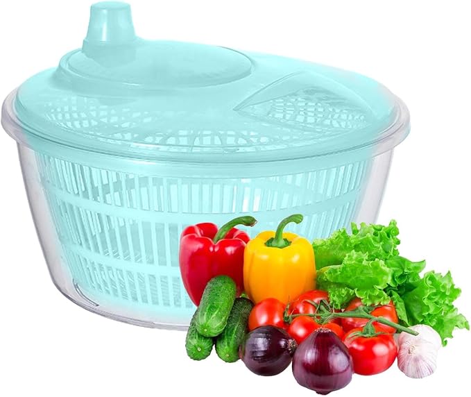 Salad Spinner Large Salad Spinner Lettuce Dryer Safe Effective Practical | Lettuce Cleaner Spinner for Fruits, Lettuce, Greens