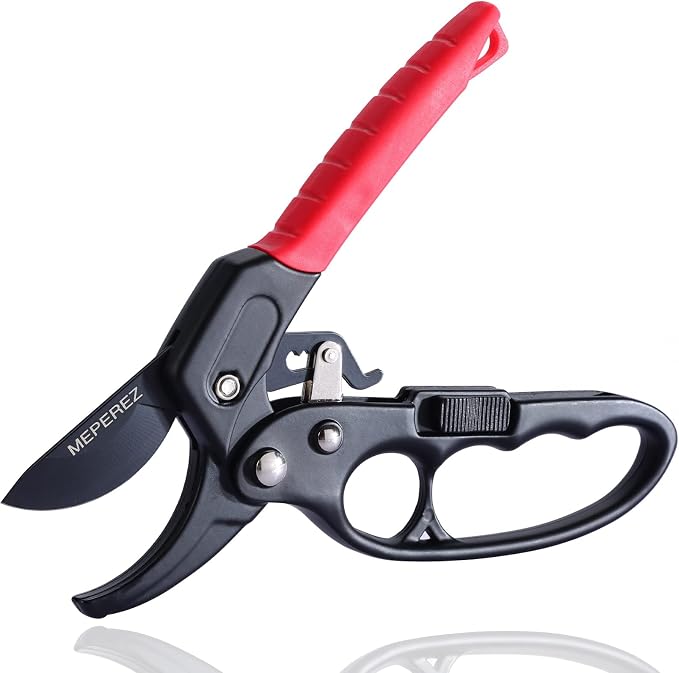 Premium pruning shears for gardening, Work 3 times easier, Pruners heady duty, Sharp garden clippers cuting florist flower, hedge, herb, rose, Indoor live plants, Arthritis weak hand snips