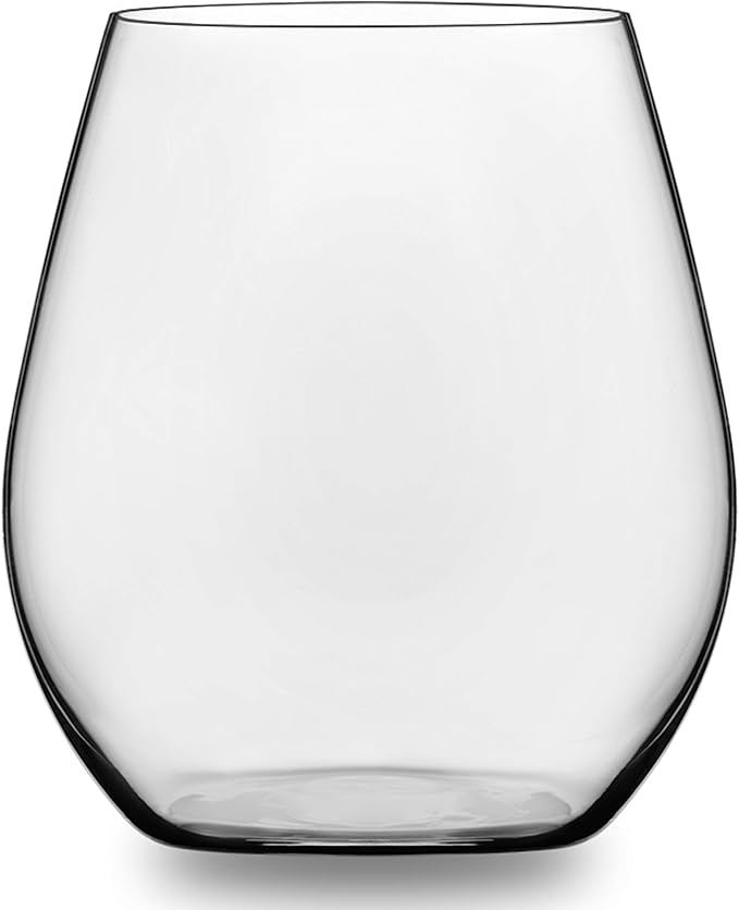 Libbey Signature Red and White Wine Glasses Set of 12, Elegant, Dishwasher Safe Glass Wine Glasses, Stemless Glassware for Birthdays, Weddings